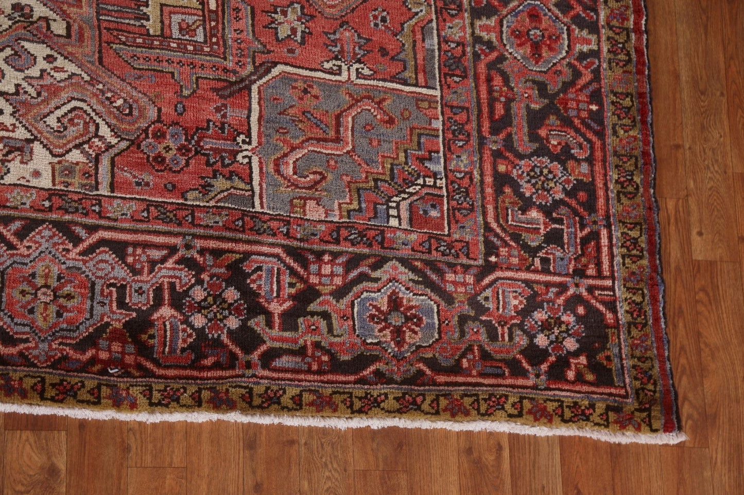 Handmade Wool Heriz Persian Area Rug 10x13