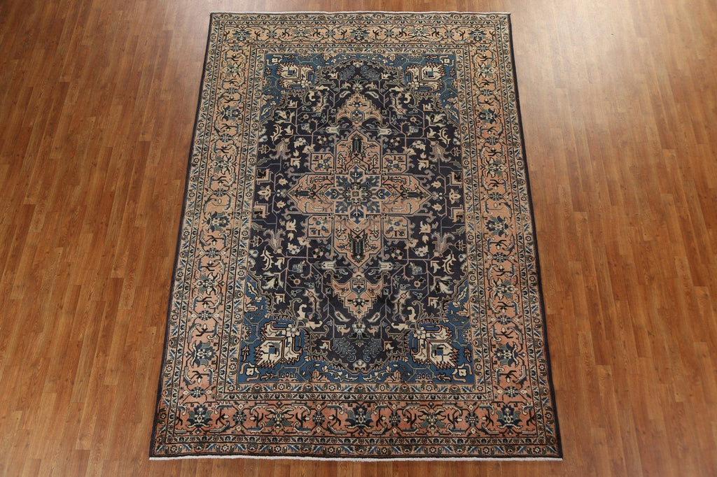 Vegetable Dye Heriz Persian Area Rug 7x11