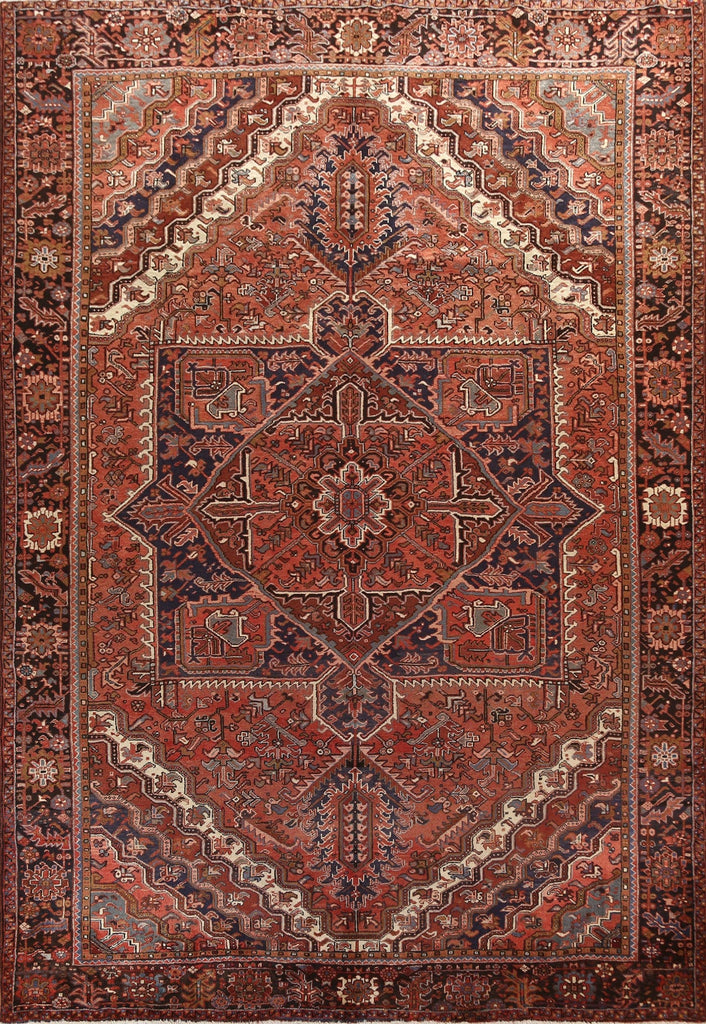 Vegetable Dye Heriz Persian Area Rug 10x13