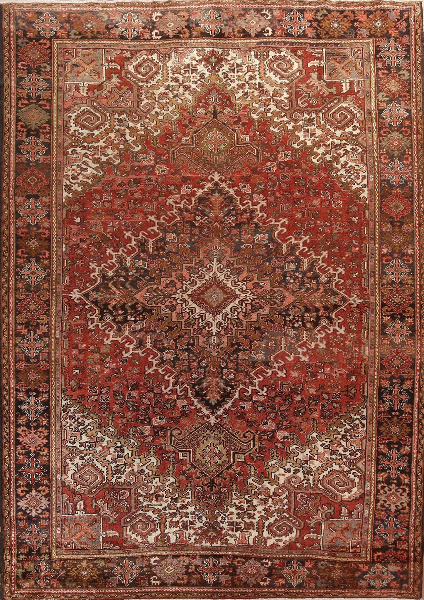 Vegetable Dye Heriz Persian Area Rug 9x12