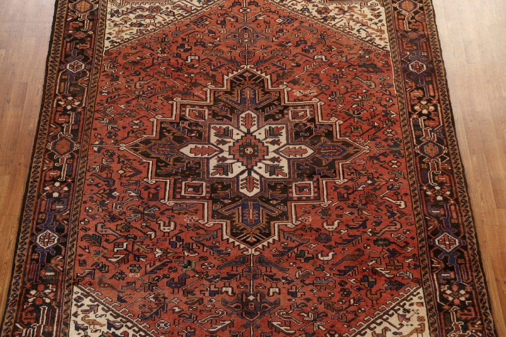 Vintage Wool Heriz Persian Area Rug 8x11