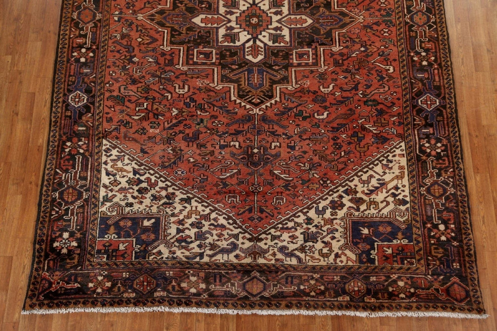 Vintage Wool Heriz Persian Area Rug 8x11