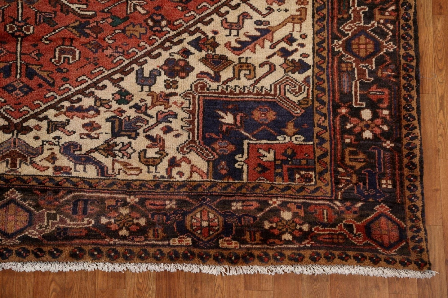 Vintage Wool Heriz Persian Area Rug 8x11