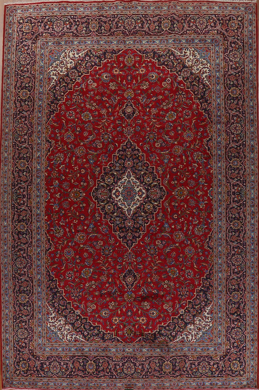 Traditional Kashan Large Persian Rug 11x15