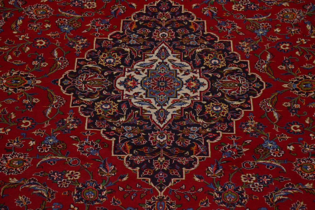 Traditional Kashan Large Persian Rug 11x15