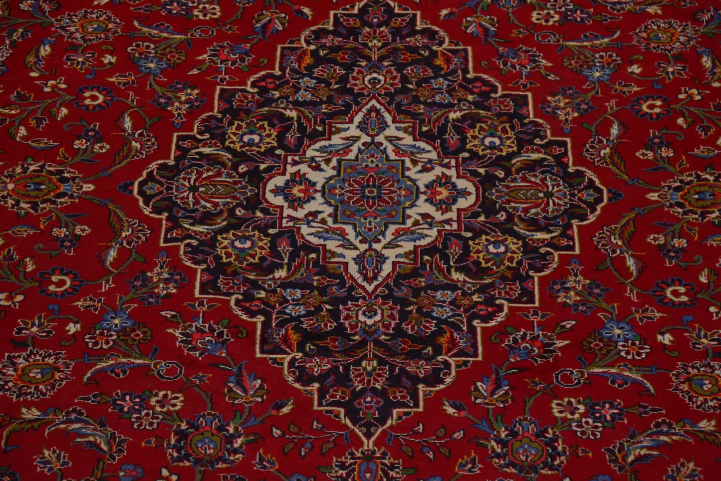 Traditional Kashan Large Persian Rug 11x15