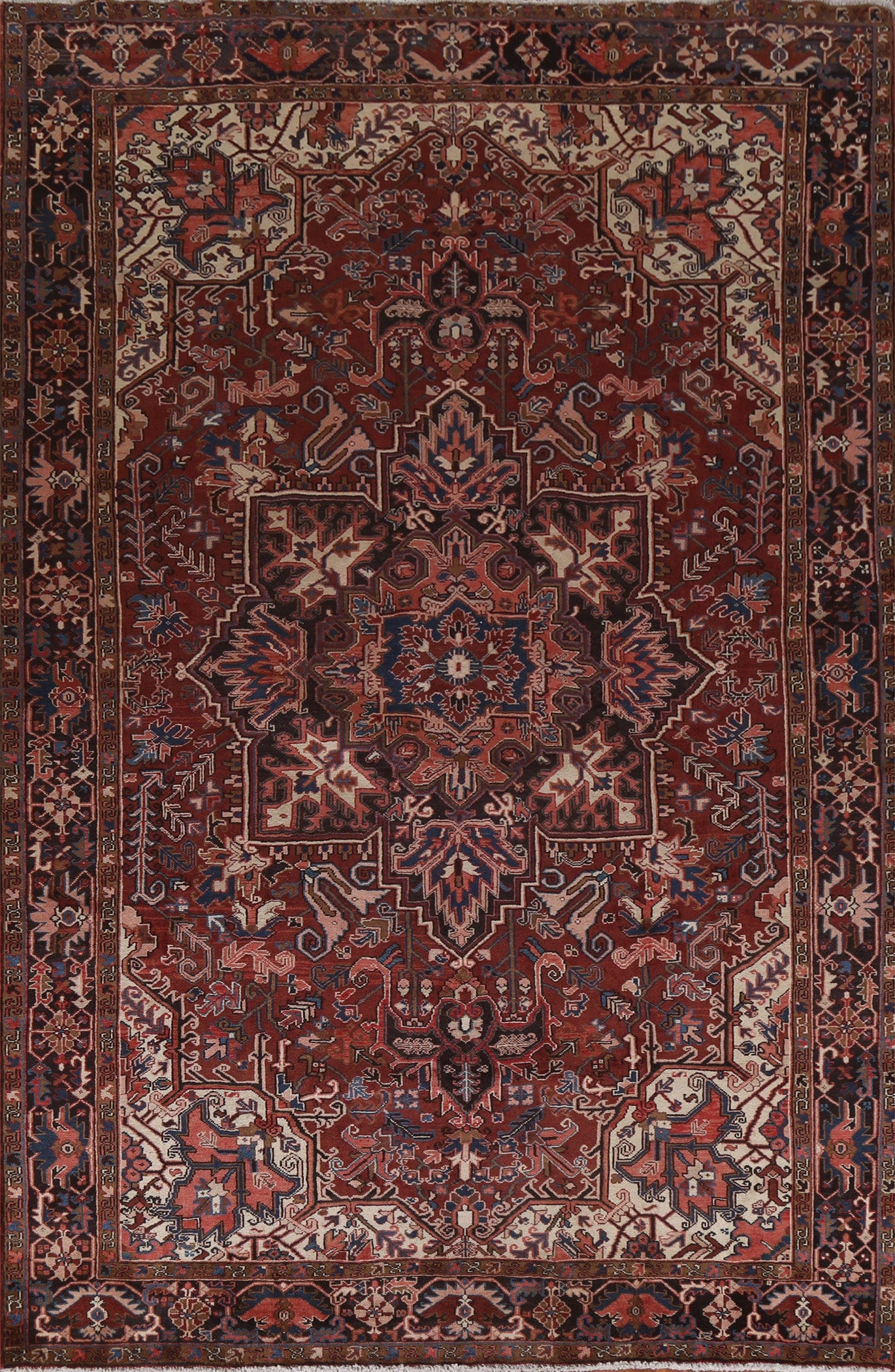 Vegetable Dye Heriz Persian Area Rug 8x11