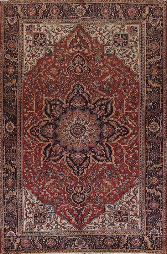 Vegetable Dye Wool Heriz Persian Area Rug 10x13