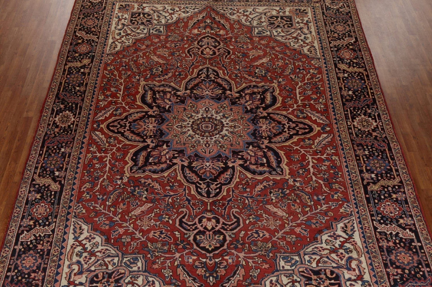 Vegetable Dye Wool Heriz Persian Area Rug 10x13