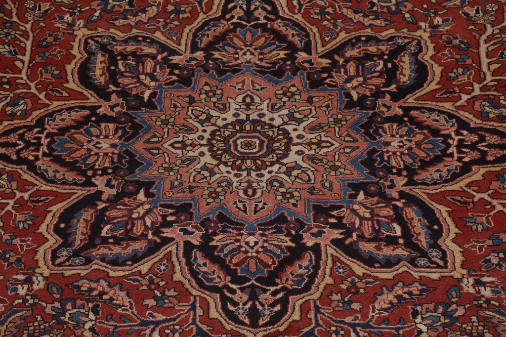 Vegetable Dye Wool Heriz Persian Area Rug 10x13