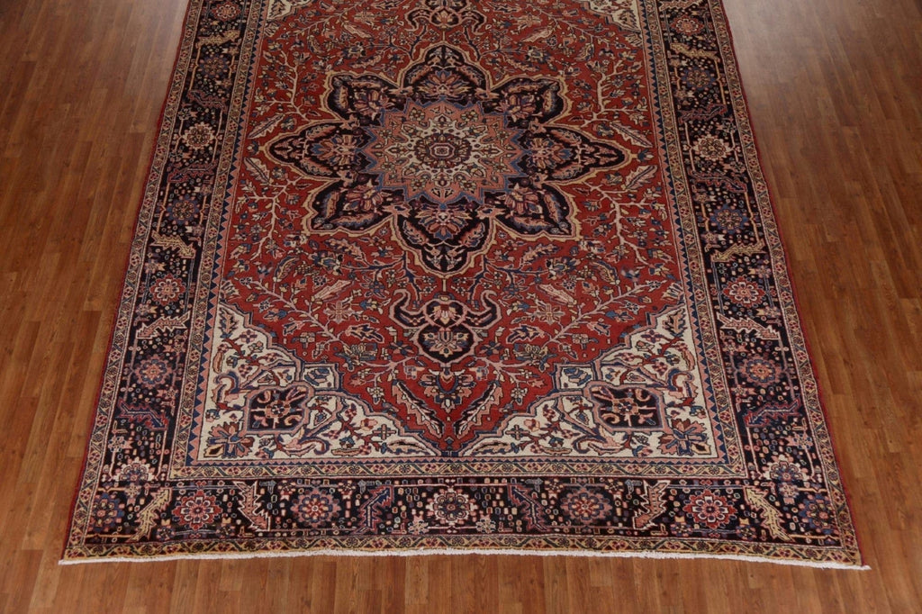 Vegetable Dye Wool Heriz Persian Area Rug 10x13