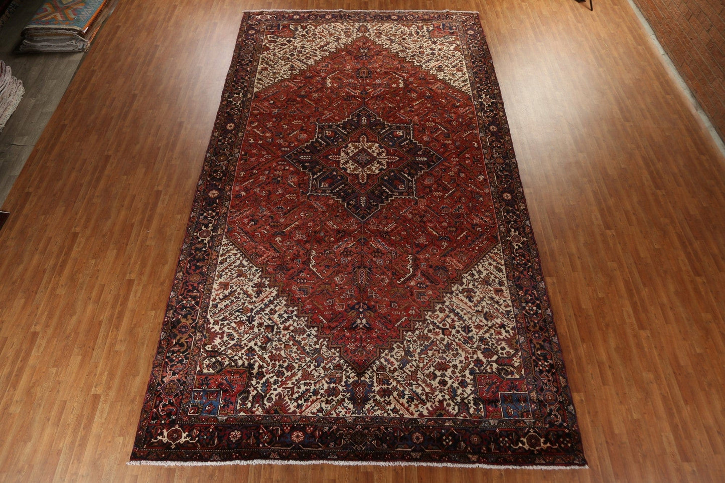 Vegetable Dye Palace Size Heriz Persian Rug 10x18