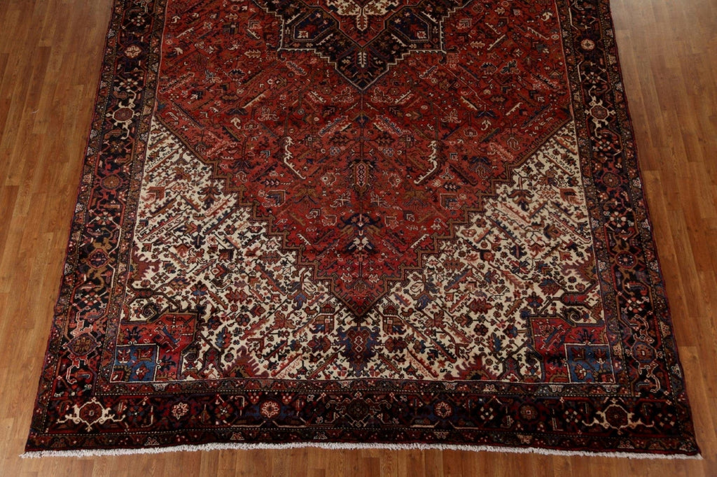 Vegetable Dye Palace Size Heriz Persian Rug 10x18