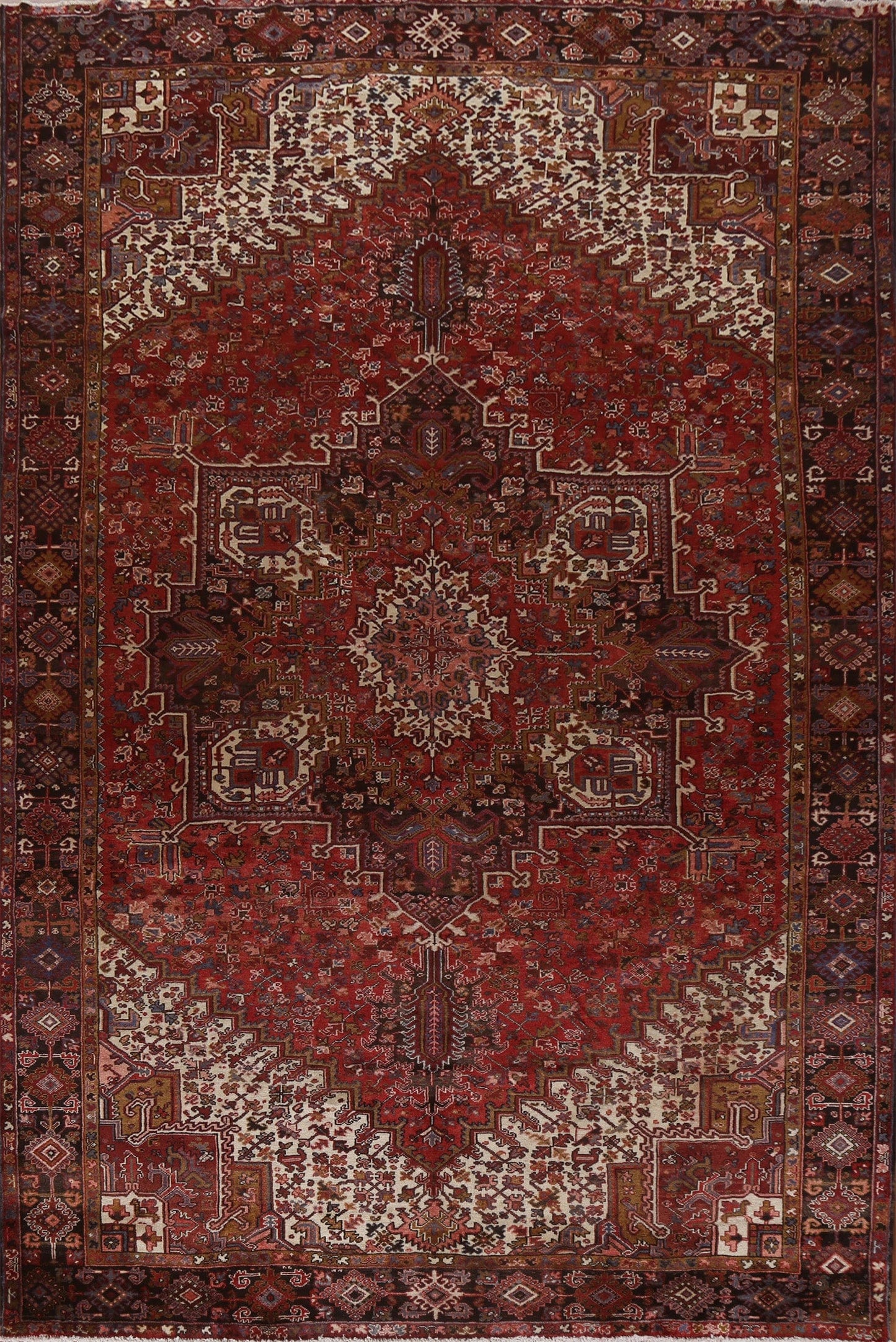 Vegetable Dye Heriz Persian Area Rug 10x13