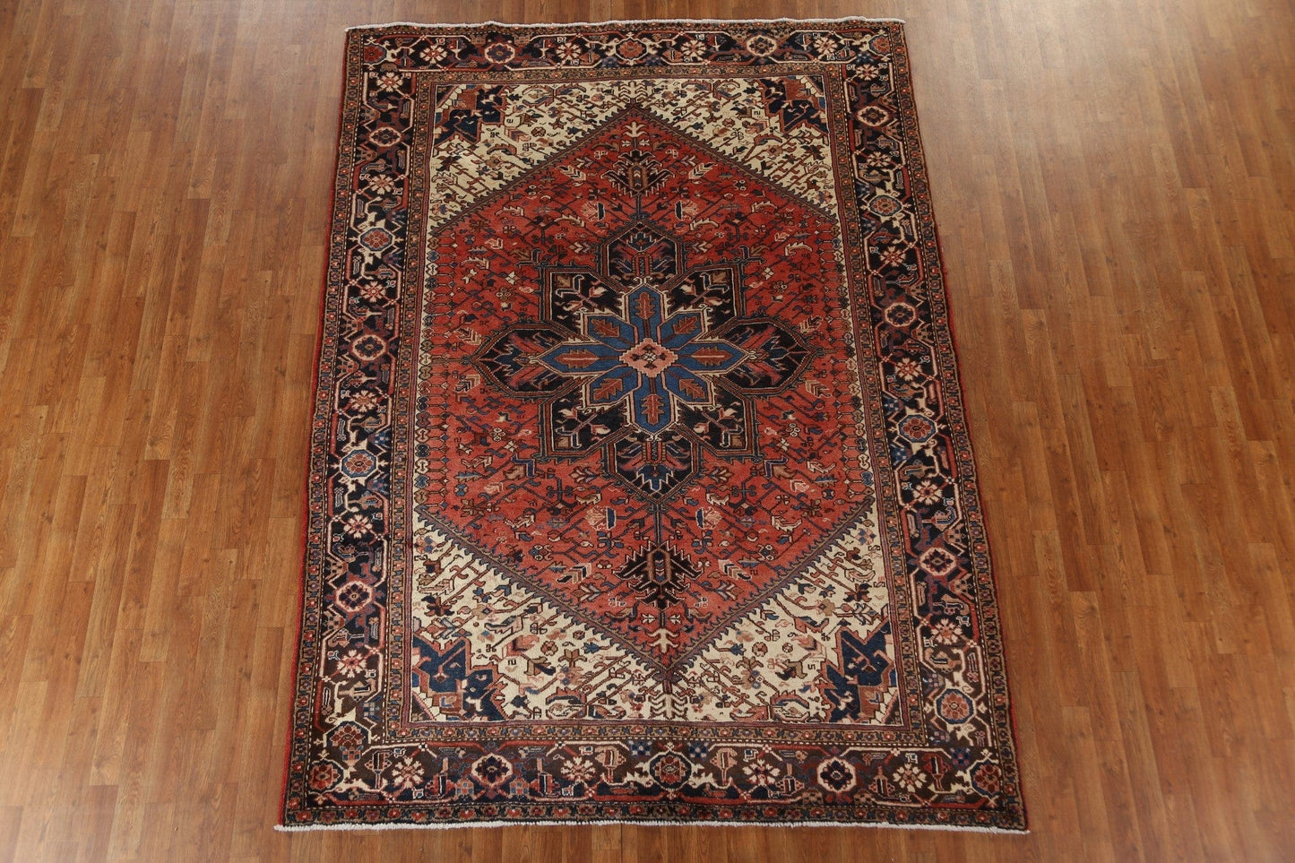 Vegetable Dye Heriz Persian Area Rug 7x10