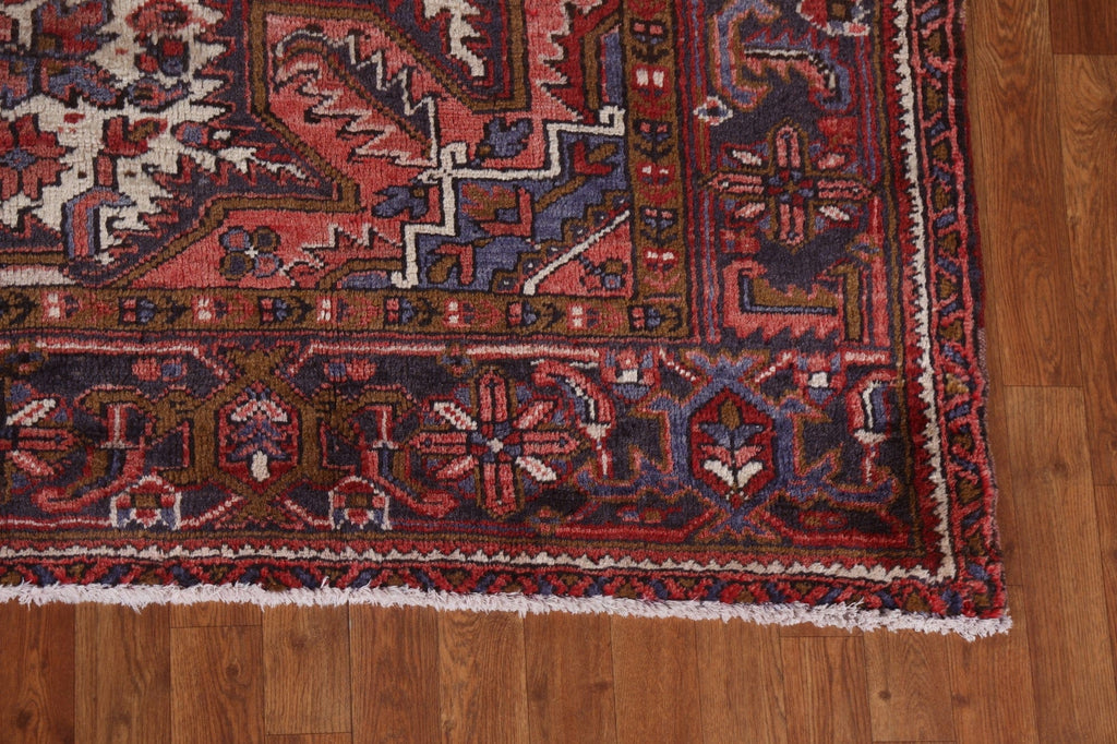 Hand-Knotted Heriz Persian Area Rug 8x11