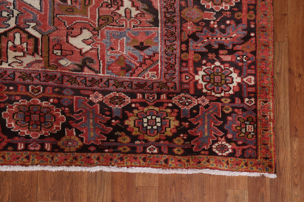 Vintage Red Heriz Persian Area Rug 9x12