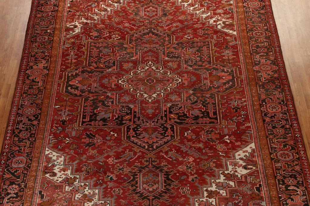 Vegetable Dye Wool Heriz Persian Area Rug 10x13