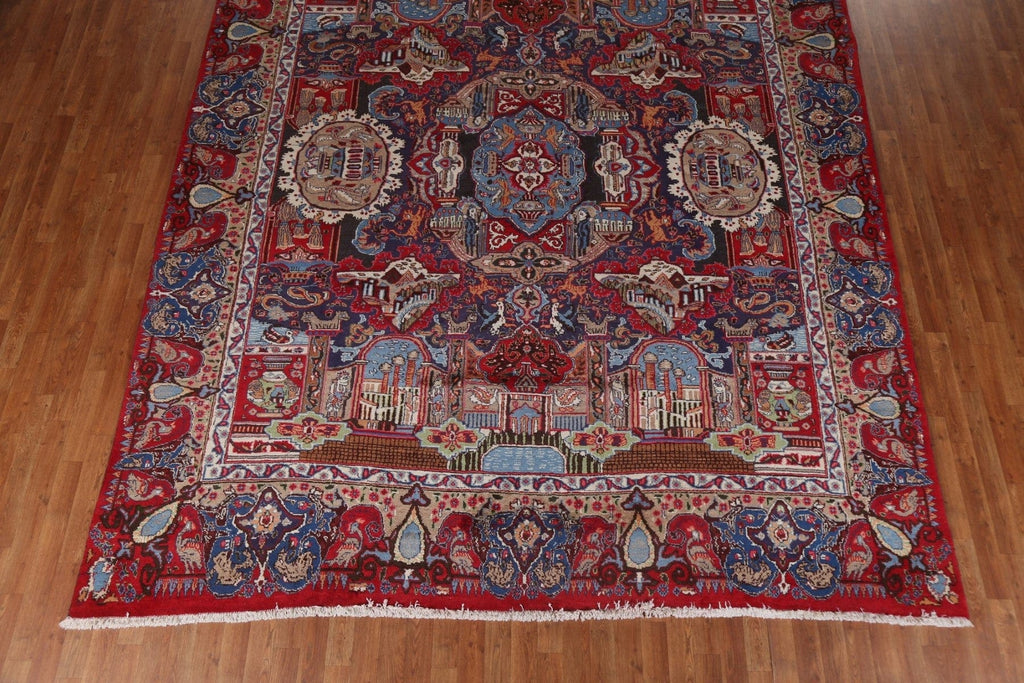 Animal Pictorial Kashmar Persian Area Rug 10x12