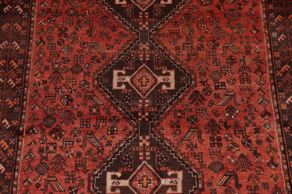 Vegetable Dye Tribal Qashqai Persian Area Rug 7x10