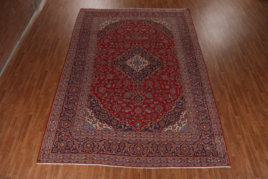 Traditional Wool Kashan Persian Area Rug 10x13