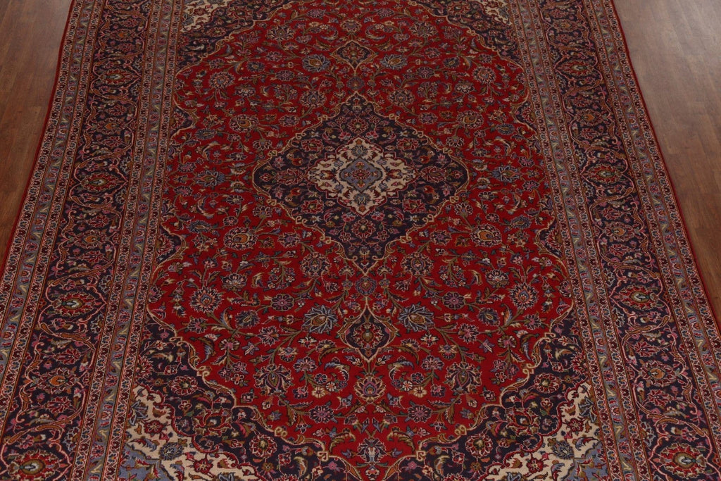 Traditional Wool Kashan Persian Area Rug 10x13