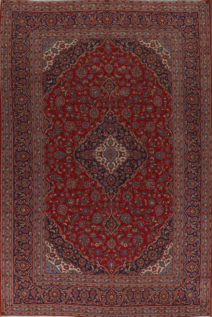 Traditional Wool Kashan Persian Area Rug 10x13