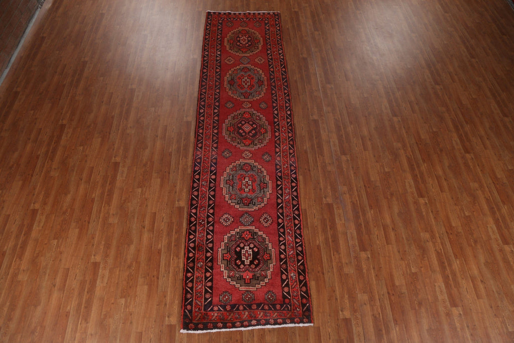 Geometric Wool Ardebil Persian Runner Rug 3x13