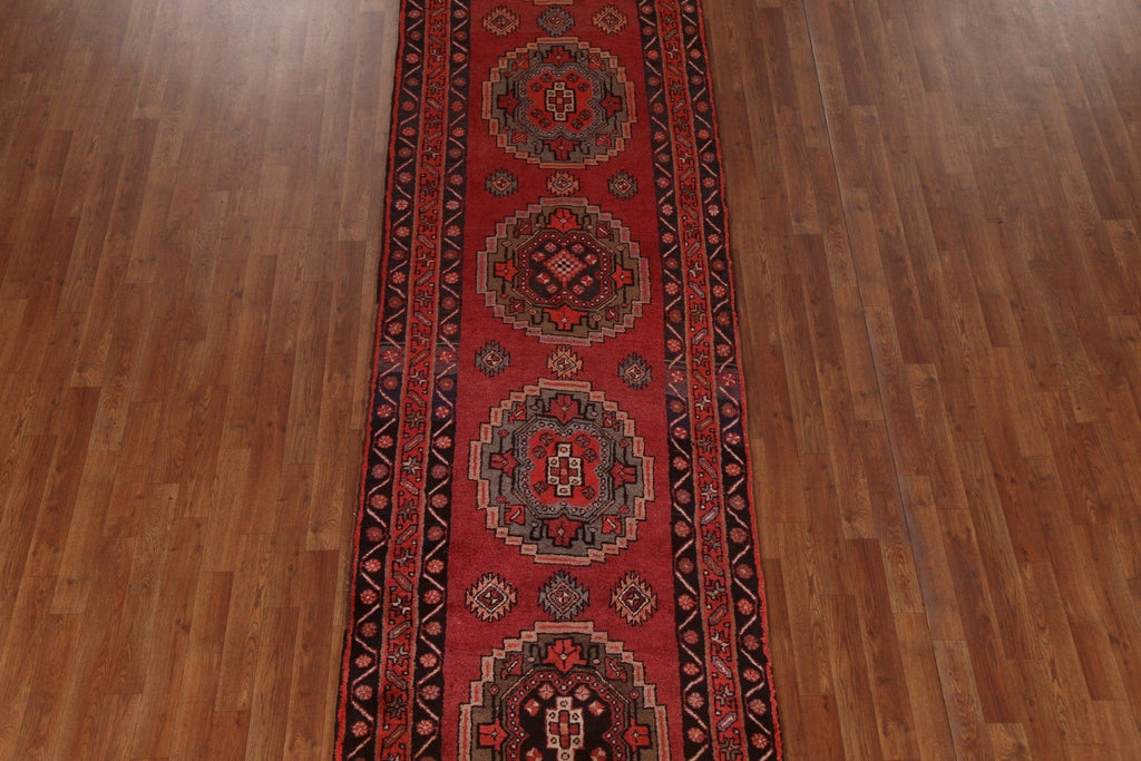 Geometric Wool Ardebil Persian Runner Rug 3x13