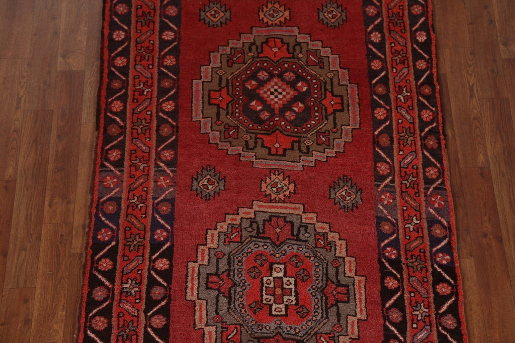 Geometric Wool Ardebil Persian Runner Rug 3x13