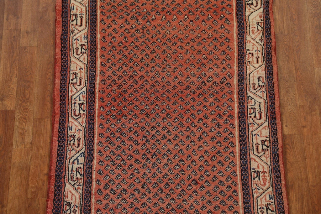 Vintage Boteh Botemir Persian Runner Rug 3x10