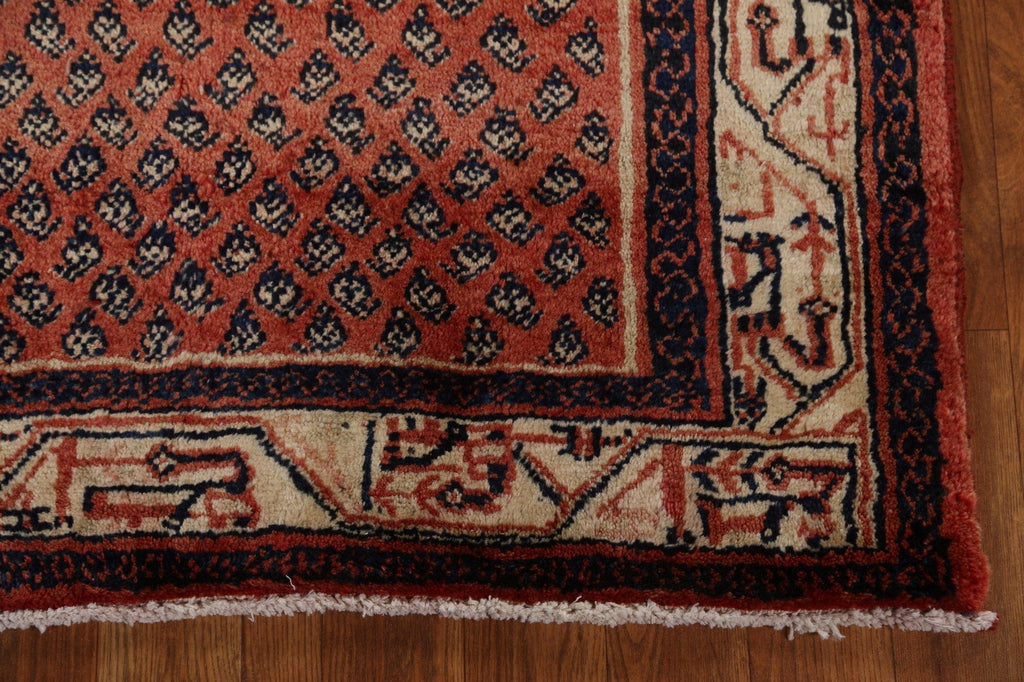 Vintage Boteh Botemir Persian Runner Rug 3x10