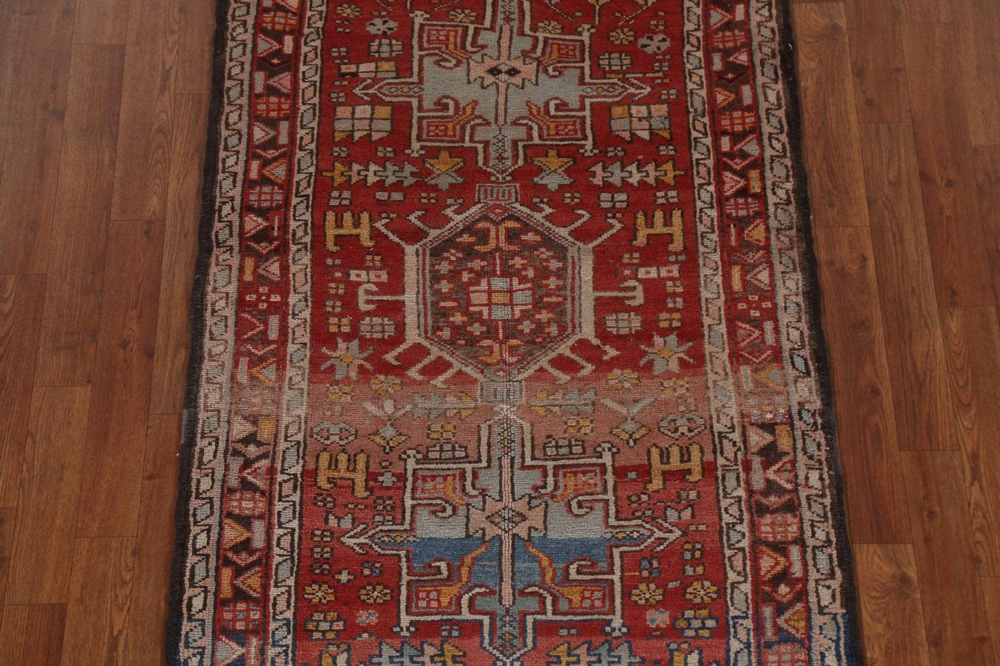 Vegetable Dye Gharajeh Persian Runner Rug 3x10