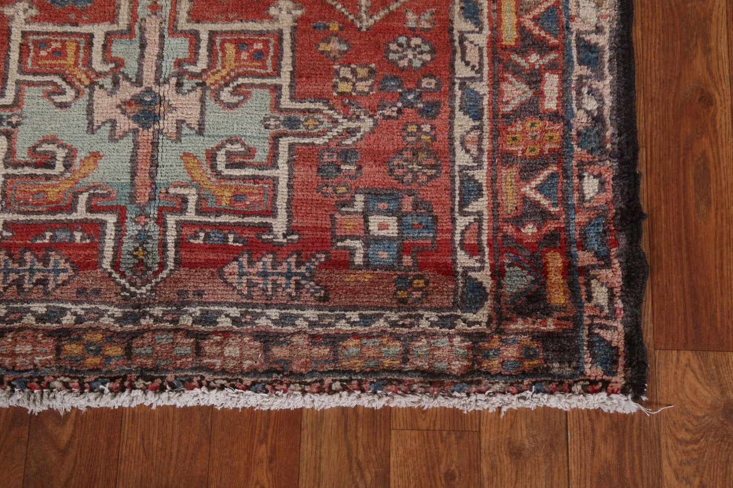 Vegetable Dye Gharajeh Persian Runner Rug 3x10