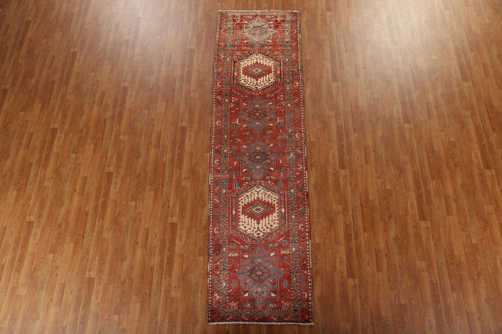 Vegetable Dye Gharajeh Persian Runner Rug 3x11