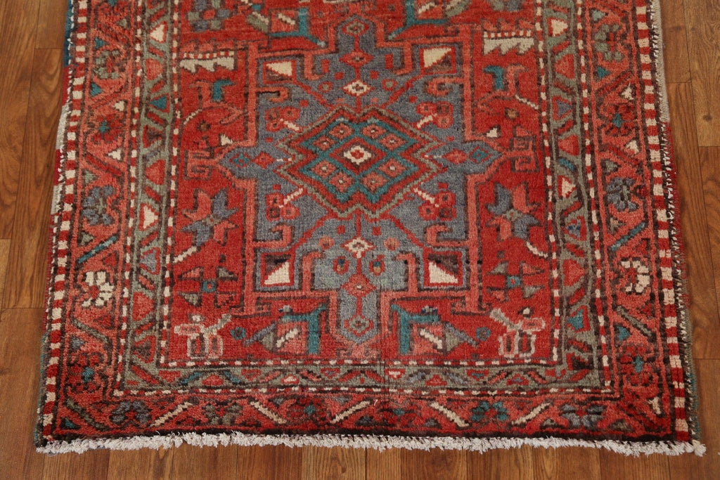 Vegetable Dye Gharajeh Persian Runner Rug 3x11