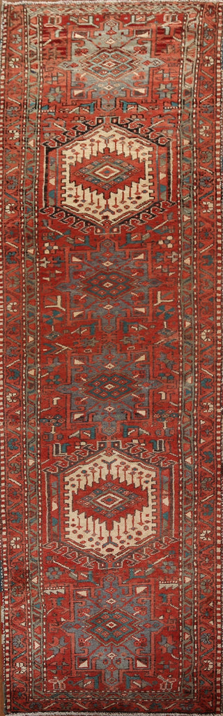 Vegetable Dye Gharajeh Persian Runner Rug 3x11