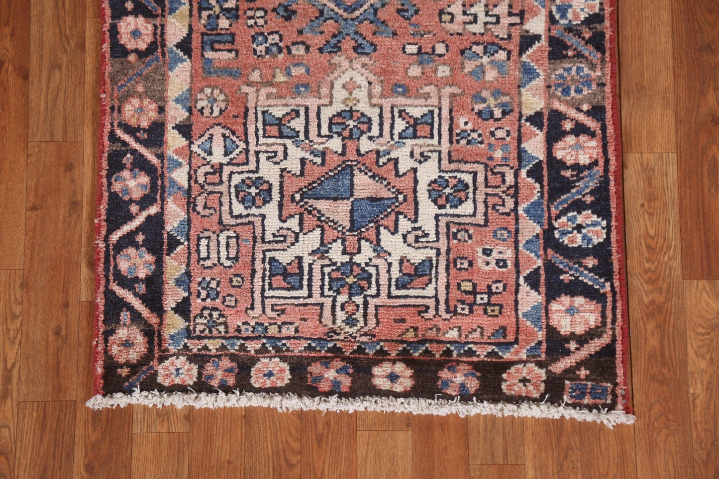 Vintage Wool Heriz Persian Runner Rug 3x10