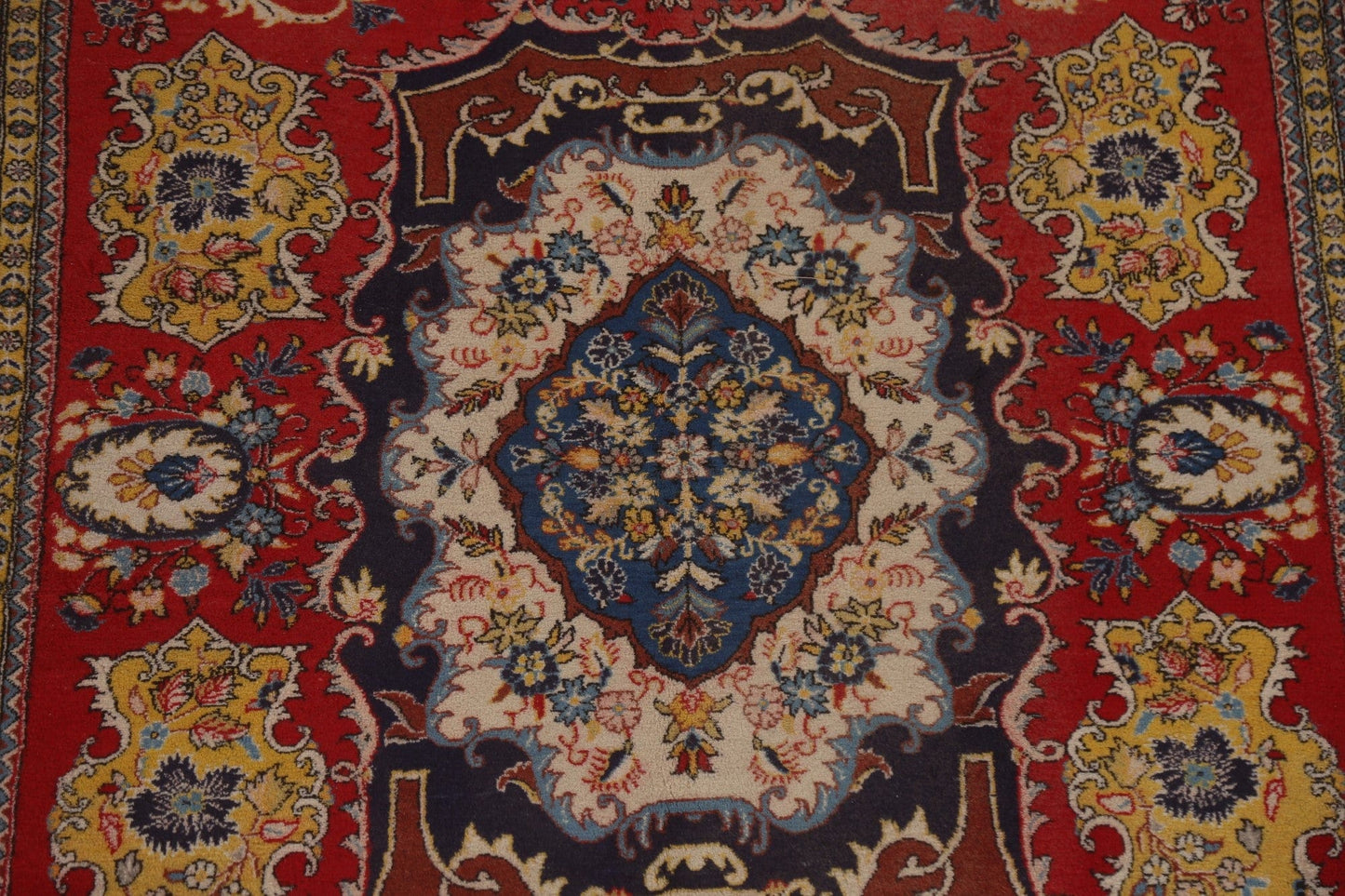 Vegetable Dye Shahreza Persian Area Rug 6x10