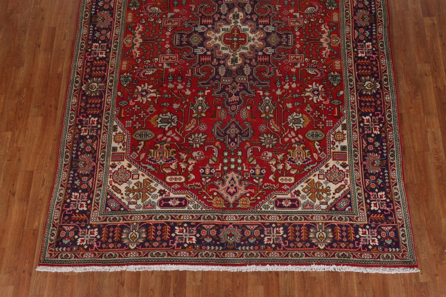 Red Wool Tabriz Persian Area Rug 7x10