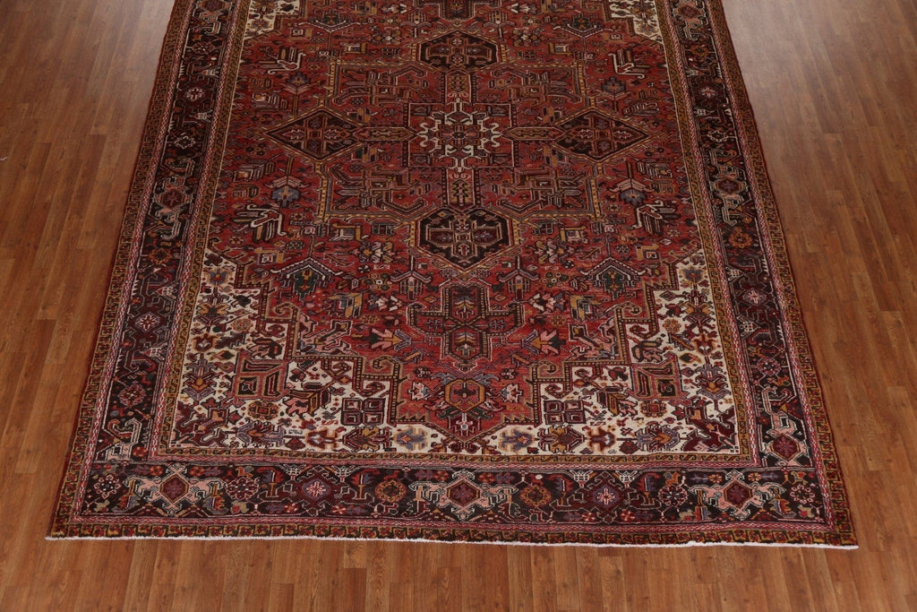 Handmade Wool Heriz Persian Area Rug 10x12