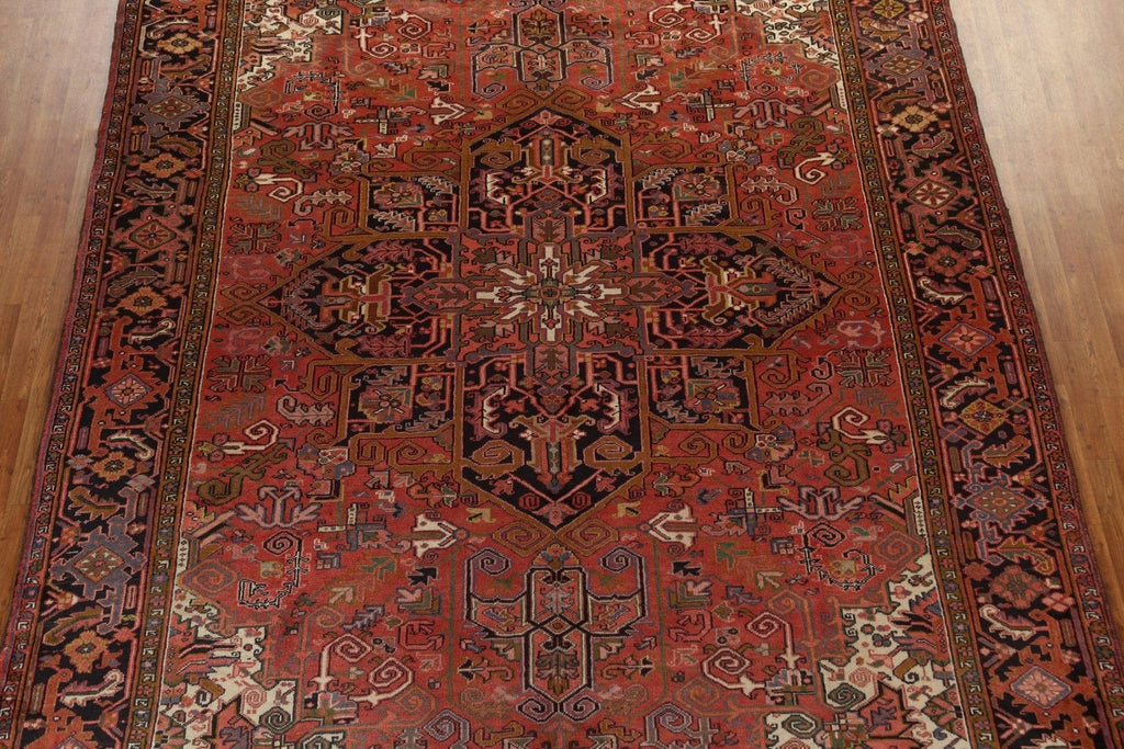 Vintage Wool Heriz Persian Area Rug 10x13