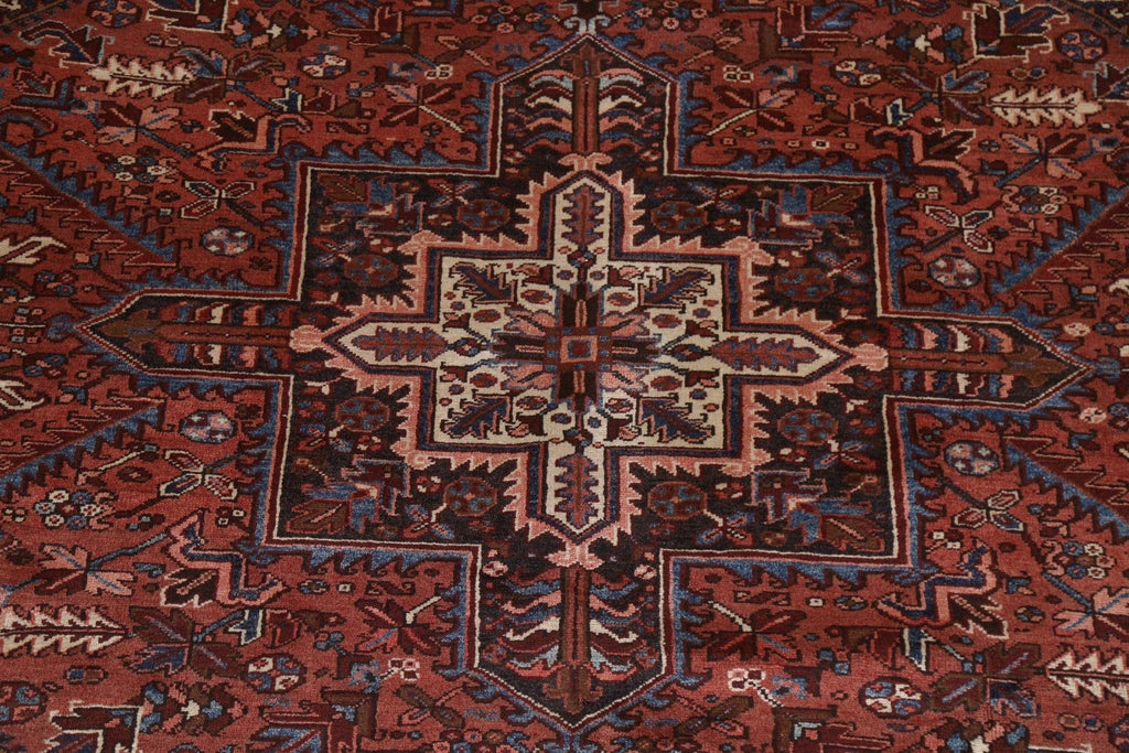 Geometric Wool Heriz Persian Area Rug 8x11