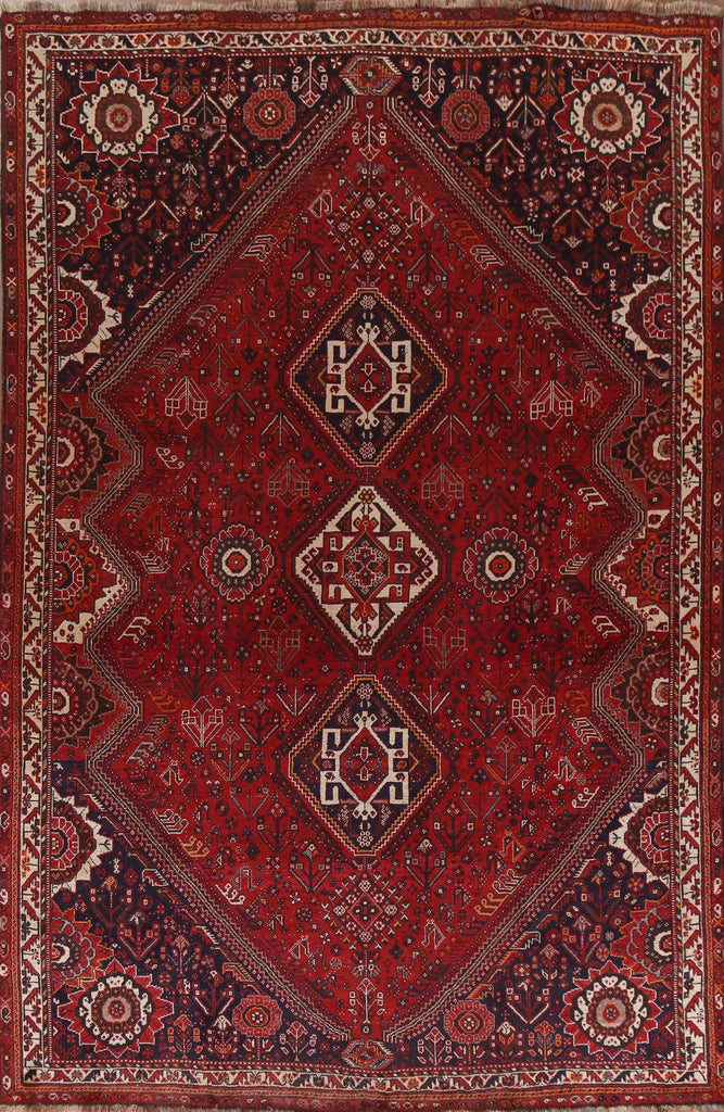 Vegetable Dye Kashkoli Shiraz Persian Area Rug 7x10