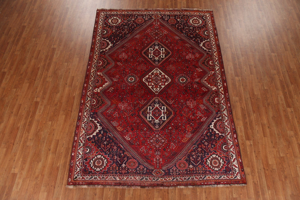 Vegetable Dye Kashkoli Shiraz Persian Area Rug 7x10