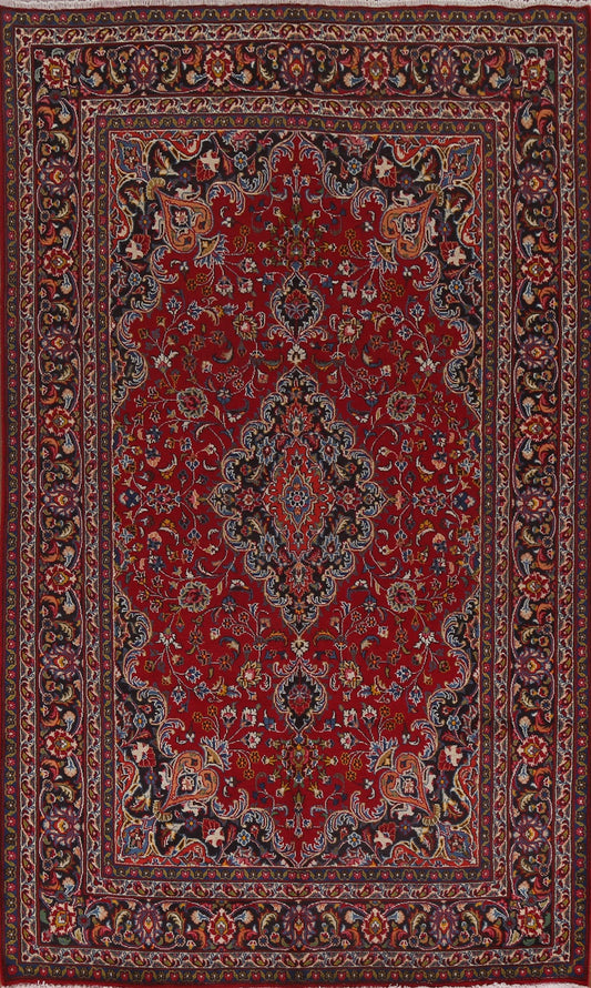 Traditonal Mashad Persian Area Rug 6x10