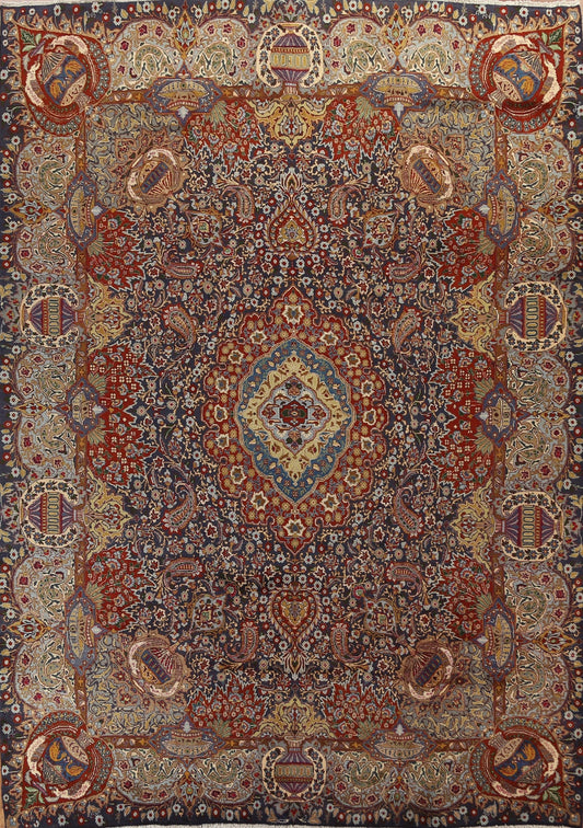 Handmade Wool Kashmar Persian Area Rug 10x12