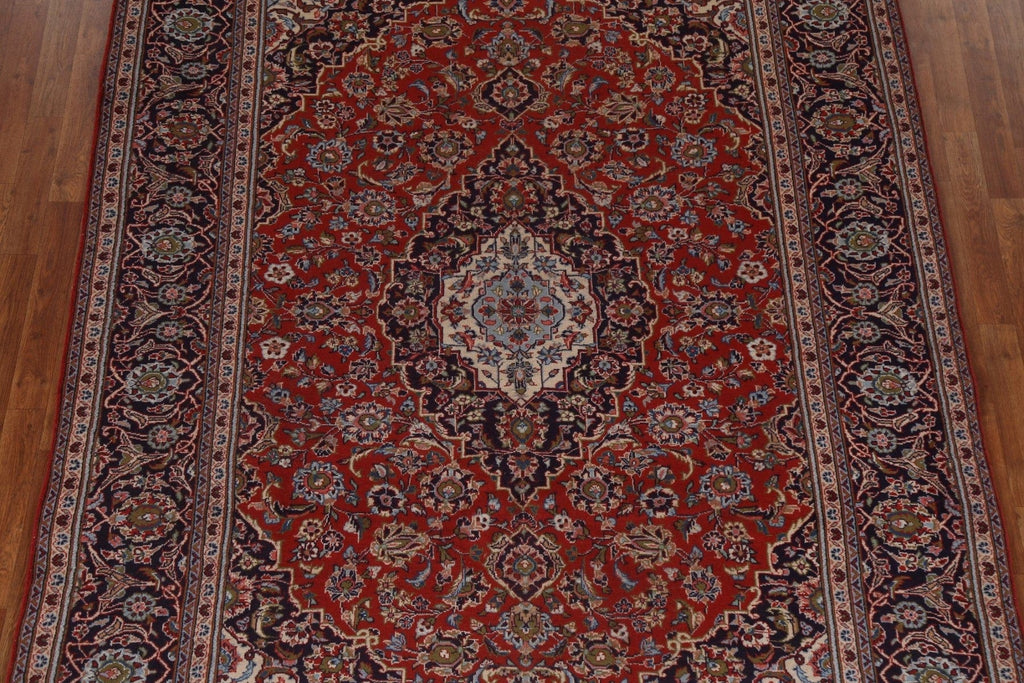 Traditional Wool Kashan Persian Area Rug 7x9