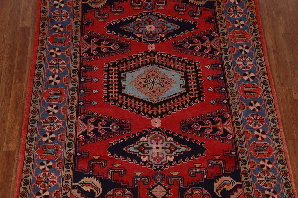 Geometric Red Viss Persian Area Rug 5x8