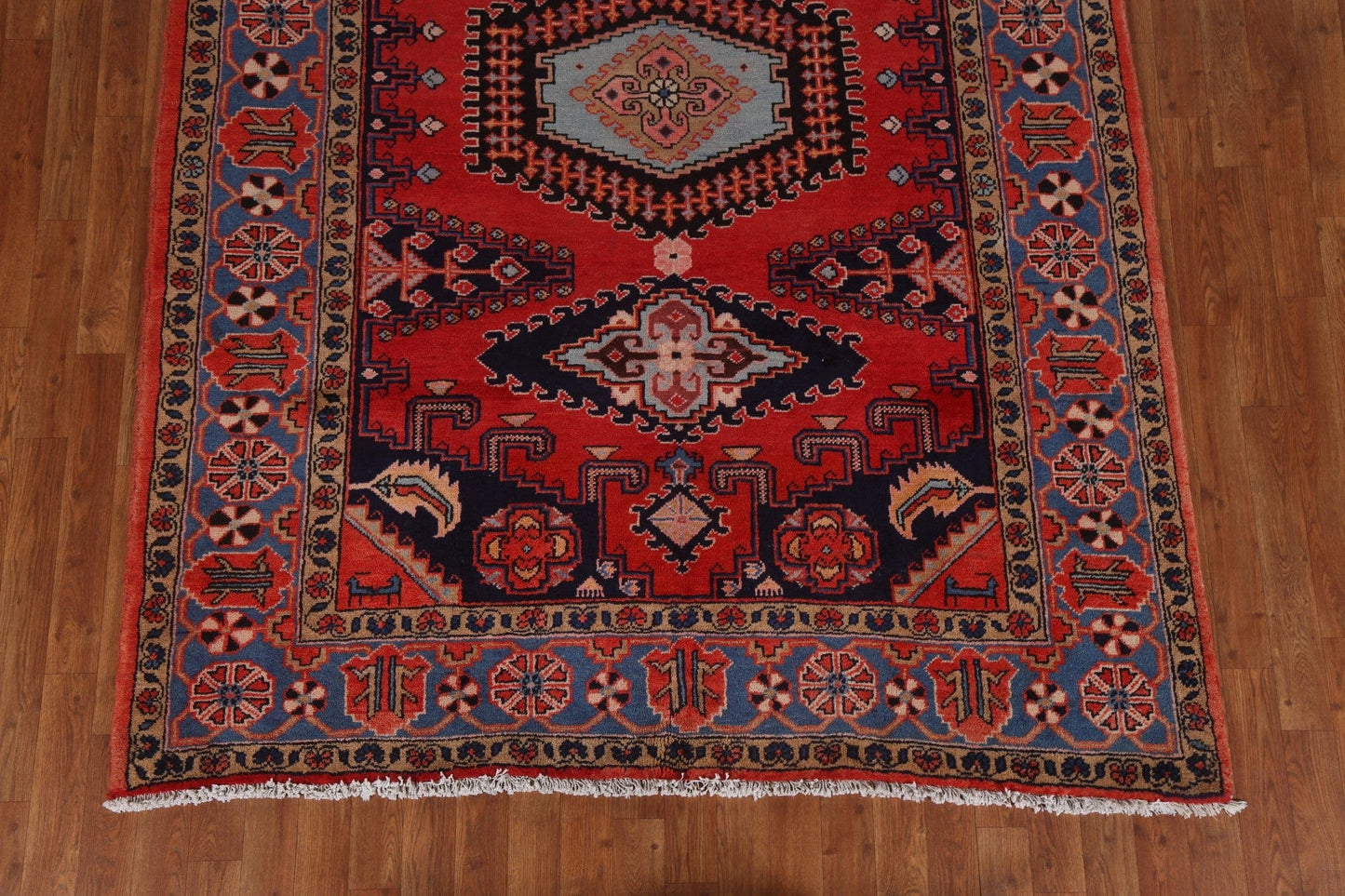 Geometric Red Viss Persian Area Rug 5x8